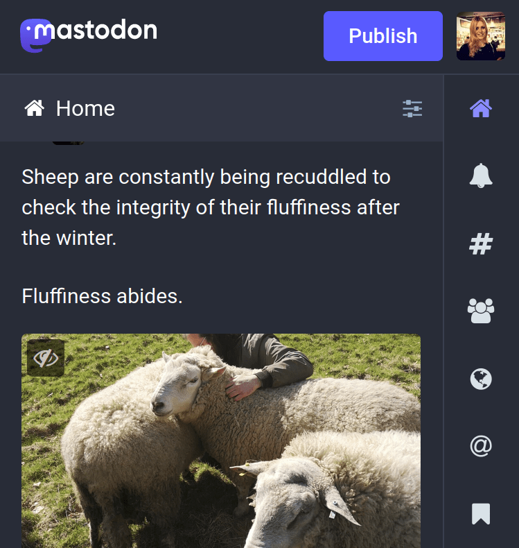 Mastodon screenshot